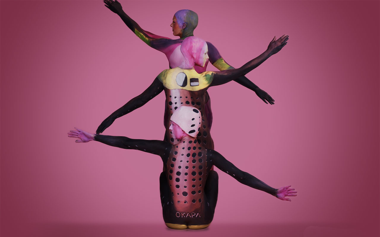 Die Kunst des Unsichtbaren – OKAPAs Vision durch Bodypainting-Illusionen